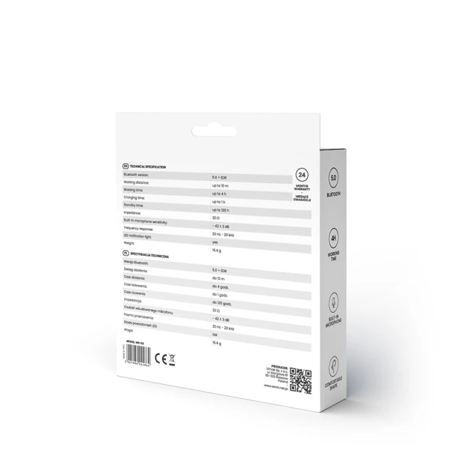 Навушники Savio WE-03 бездротові спортивні Bluetooth Black (5901986044864)