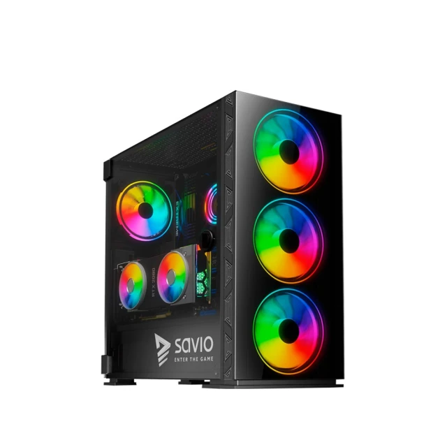 Корпус Savio Prime X1 ARGB Glass (5901986046318)
