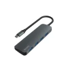 Хаб Savio AK-54 USB-C — 4 x USB-A Grey (5901986047735)