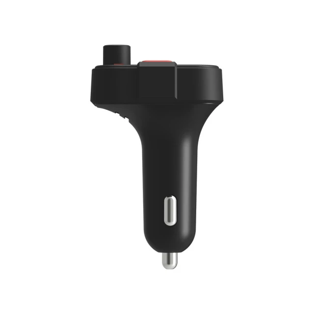 FM-трансмітер Savio TR-15 з дисплеєм Bluetooth зарядний пристрій PD USB-C USB-A Quick Charge Bass Boost (5901986047889)