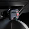 FM-трансмітер Savio TR-15 з дисплеєм Bluetooth зарядний пристрій PD USB-C USB-A Quick Charge Bass Boost (5901986047889)