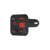 FM-трансмітер Savio TR-15 з дисплеєм Bluetooth зарядний пристрій PD USB-C USB-A Quick Charge Bass Boost (5901986047889)