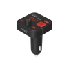 FM-трансмітер Savio TR-15 з дисплеєм Bluetooth зарядний пристрій PD USB-C USB-A Quick Charge Bass Boost (5901986047889)