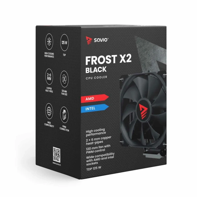 Кулер для процесора Savio Frost X2 Black (5901986048763)