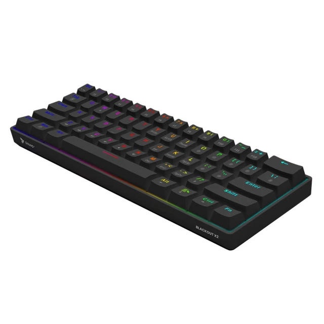 Клавіатура Savio Blackout X2 механічна Outemu Blue Hot Swap (5901986049470)