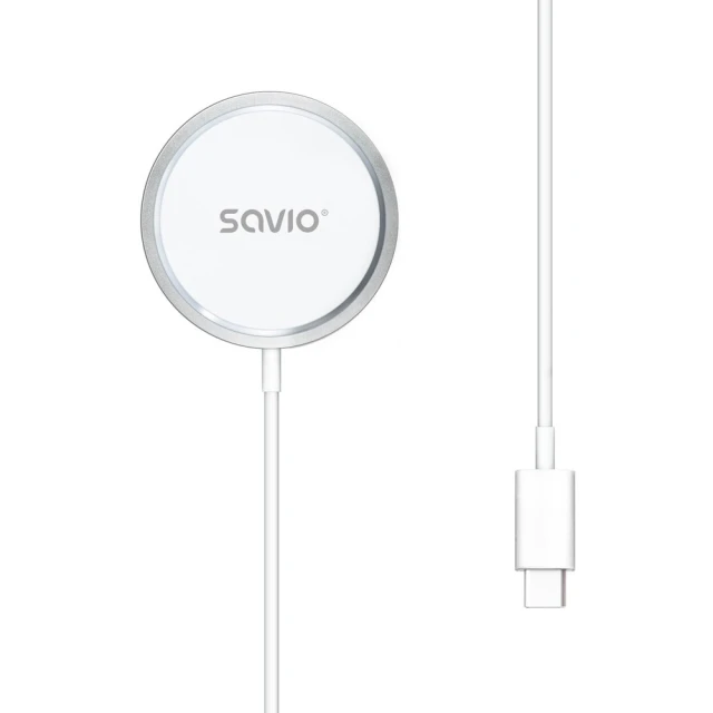 Бездротовий зарядний пристрій Savio LA-11 15W 1м (5901986049548)