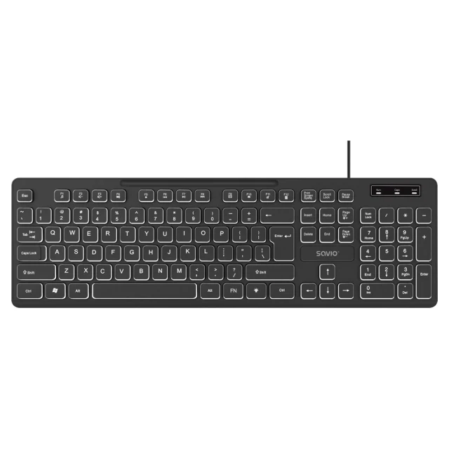 Клавіатура Savio KB-04 з підсвічуванням LED (5901986049920)