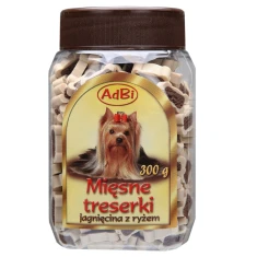 Ласощі для собак Adbi Treserki м'ясні з ягням та рисом 300 г (5902020353010)