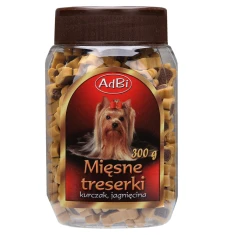 Ласощі для собак Adbi з куркою та ягням 300 г (5902020353379)