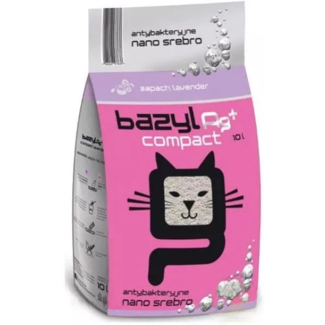 Наповнювач для туалету для котів Celpap Bazyl Ag+ Compact Lavender 20 л (5902020577843)