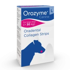 Жувальні ласощі для собак Animalcare Orozyme Oradental Collagen Strips L від 30 кг 141 г (5902026307352)