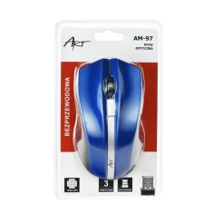 Миша Art AM-97 бездротова 2.4G 1000 dpi Blue (5902115404320)