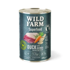 Влажный корм для собак Wild Farm Superfood с уткой и киноа 400 г (5902186093010)