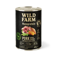 Влажный корм для собак Wild Farm Monoprotein со свининой 400 г (5902186093072)