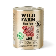 Вологий корм для собак Wild Farm Pate з ягням 800 г (5902186093102)