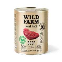 Вологий корм для собак Wild Farm Паштет з яловичиною 800 г (5902186093119)