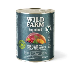 Вологий корм для собак Wild Farm Superfood з дичиною 800 г (5902186093188)