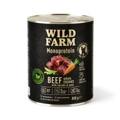 Вологий корм для собак Wild Farm Monoprotein Hypoallergenic з яловичиною 800 г (5902186093195)