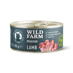 Вологий корм для котів Wild Farm Mousse мус з ягням 85 г (5902186093225)