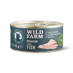 Вологий корм для котів Wild Farm Mousse White Fish з білою рибою 85 г (5902186093249)