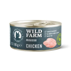 Вологий корм для котів Wild Farm Mousse мус з куркою беззерновий 85 г (5902186093256)