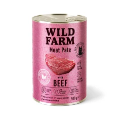 Вологий корм для котів Wild Farm Pate з яловичиною 400 г (5902186093294)