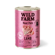 Вологий корм для котів Wild Farm Meat Pate паштет з ягням 400 г (5902186093317)