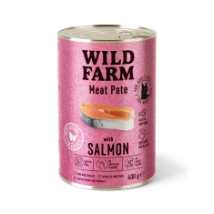 Вологий корм для котів Wild Farm Pate з лососем 400 г (5902186093324)