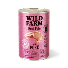 Вологий корм для котів Wild Farm Meat Pate паштет зі свининою 400 г (5902186093331)