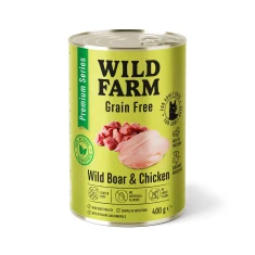 Вологий корм для котів Wild Farm Premium Grain Free з дичиною та куркою 400 г (5902186093393)