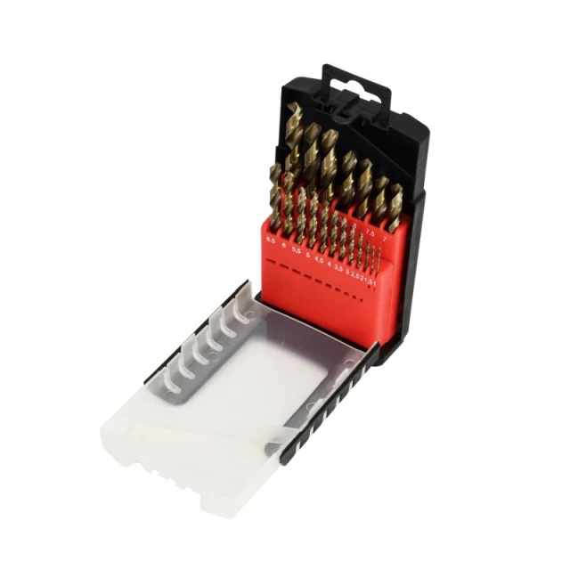 Набір свердел для металу Awtools Kobalt 19 шт (5902198748113)