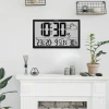 Годинник настінний GreenBlue GB218 LCD з температурою та датою (5902211132059)