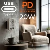 Розетка Maclean 2 розетки + 4xUSB (5902211141471)