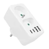 Розетка Maclean 2 розетки + 4xUSB (5902211141471)