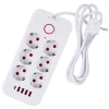 Подовжувач Maclean MCE389 W 6 розеток + 4 x USB 1,5 м 2500 Вт White (5902211141716)
