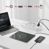 Подовжувач Maclean MCE389 W 6 розеток + 4 x USB 1,5 м 2500 Вт White (5902211141716)