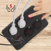 Удлинитель Maclean 4 розетки 3xUSB 1,5 м 2500 Вт 2,1 А Black (5902211141761)