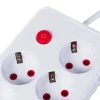Подовжувач Maclean 4 розетки 3xUSB 3 м 2500 Вт 2,1 А White (5902211141778)