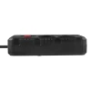 Подовжувач Maclean MCE393 4 розетки + 3xUSB 2500 Вт 3 м Black (5902211141785)