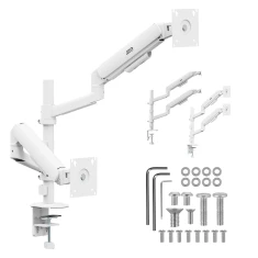 Кронштейн для двох моніторів Ergo Office ER-692 W газовий 17-32