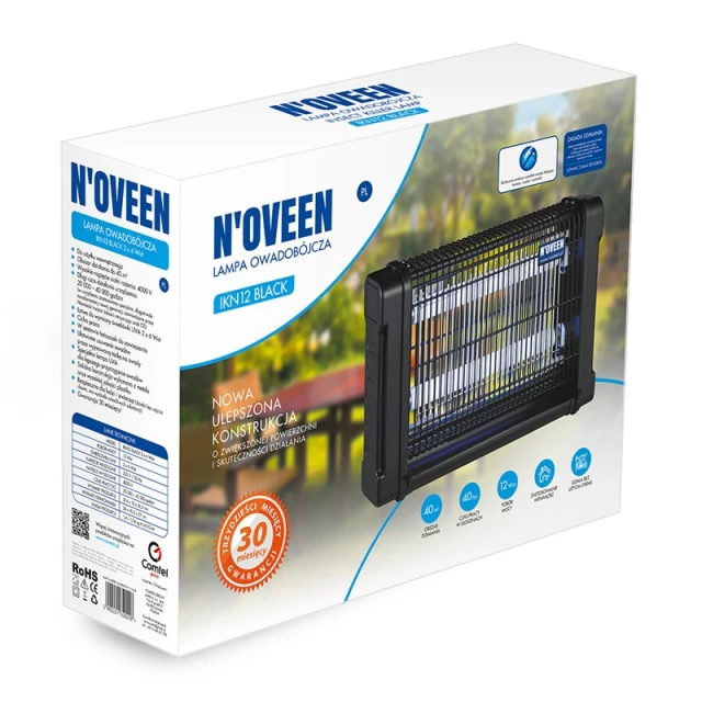 Знищувач комах N'oveen IKN-12 2×6 Вт Black (5902221620218)