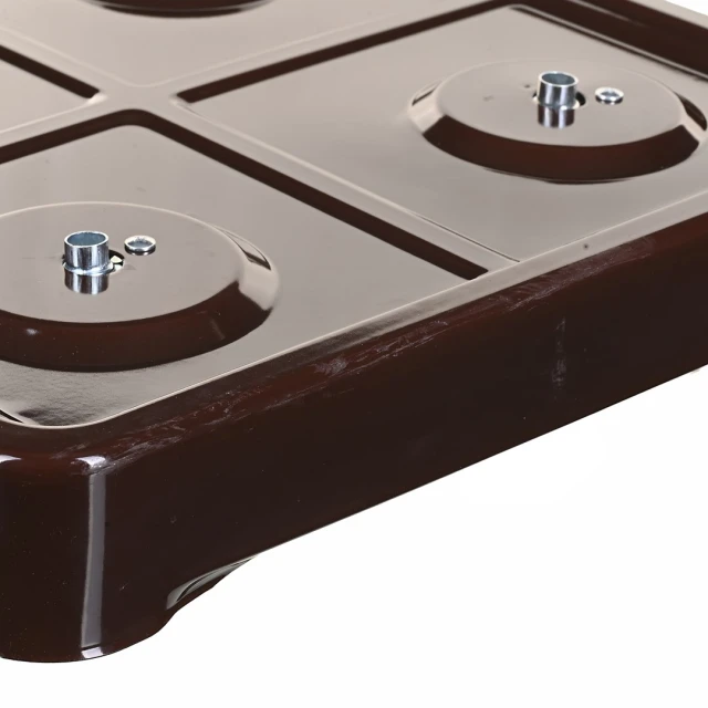 Газова плита Ravanson K-04BR 4 конфорки з решіткою Brown (5902230900196)