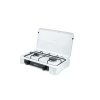 Газова плита Ravanson K-02T 2 конфорки з транспортувальною кришкою White (5902230901391)