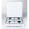 Газовая плита Ravanson K-04T 4 конфорки с транспортировочной крышкой White (5902230901438)