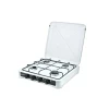 Газовая плита Ravanson K-04T 4 конфорки с транспортировочной крышкой White (5902230901438)