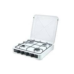 Газова плита Ravanson K-04T 4 конфорки з транспортувальною кришкою White (5902230901438)