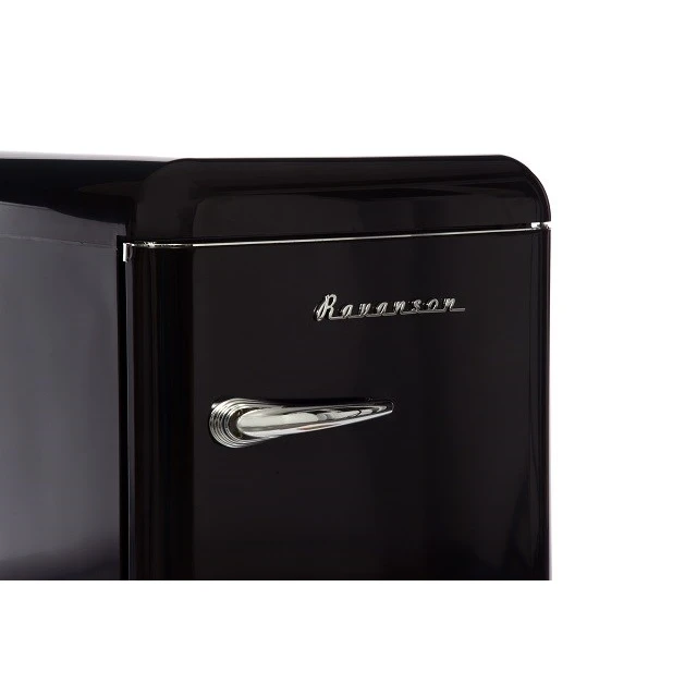 Холодильник Ravanson LKK-120ERB Retro 120 л стиль vintage 545x585x860 мм Black (5902230902817)