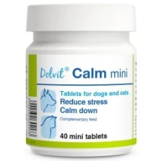 Кормова добавка для собак і котів Dolfos Dolvit Calm Mini заспокійлива 40 таблеток (5902232644173)