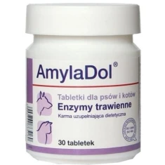 Кормова добавка для собак і котів Dolfos AmylaDol для травлення 30 таблеток (5902232645163)