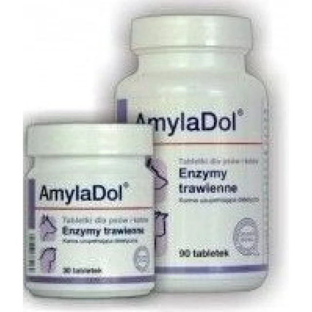 Кормова добавка для собак і котів Dolfos AmylaDol для травлення 30 таблеток (5902232645163)